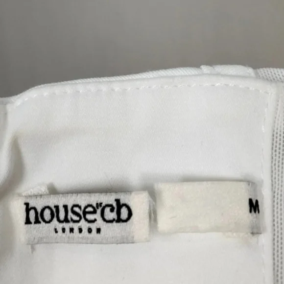 HOUSE OF CB 'Araminta' White Long Sleeve Mesh Corset/Size M-US 6-8 - Picture 5 of 7